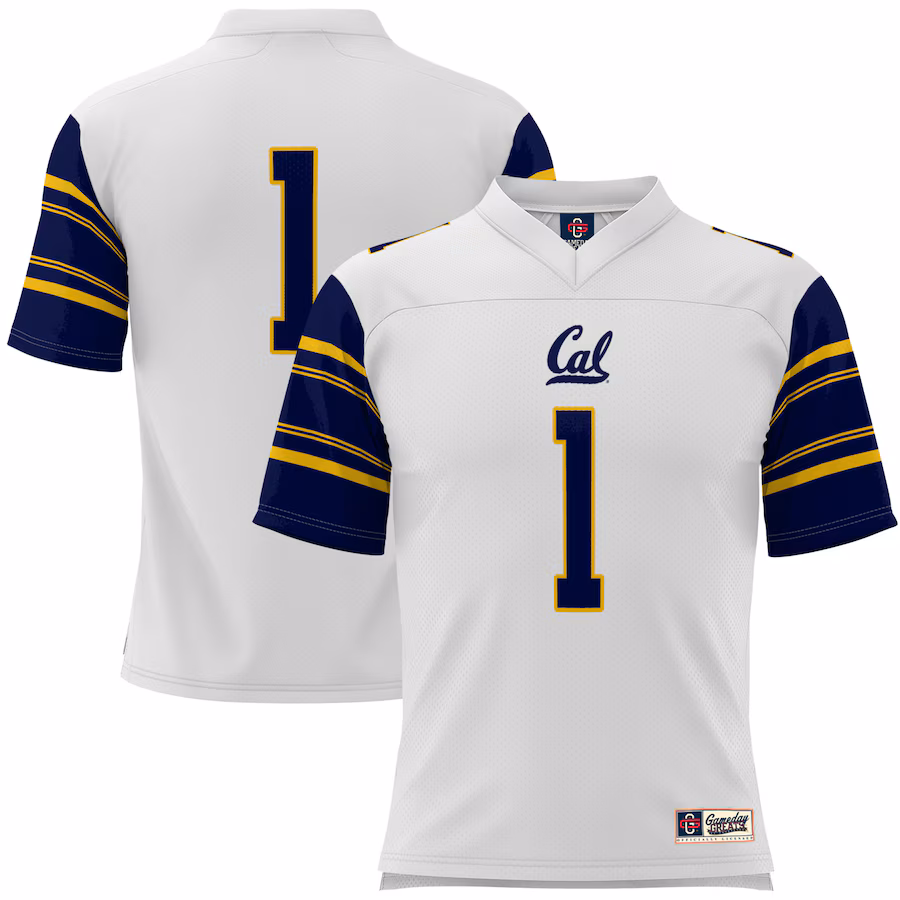 Youth GameDay Greats #1 White Cal Bears Football Jersey - Jersey
