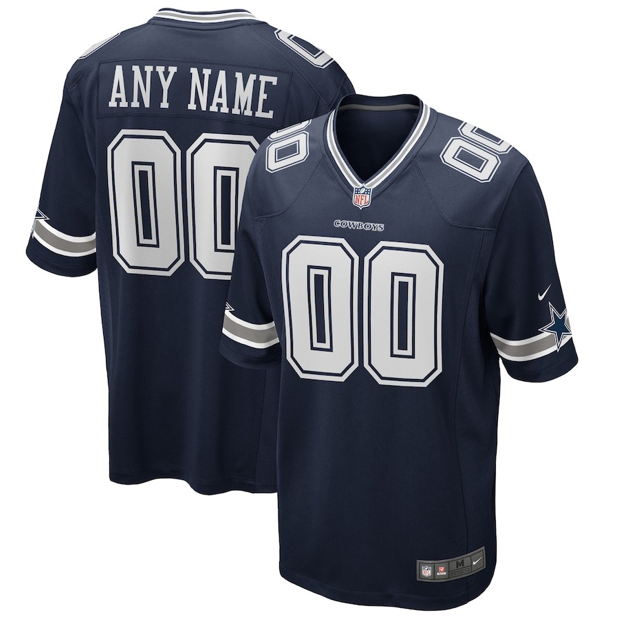Men's Dallas Cowboys Nike Navy Custom Game Jersey - Jersey