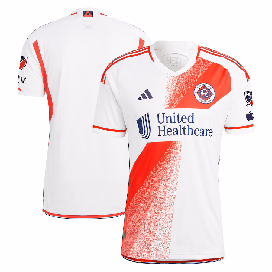 Men's New England Revolution adidas White 2023 Defiance Authentic Jersey - Jersey