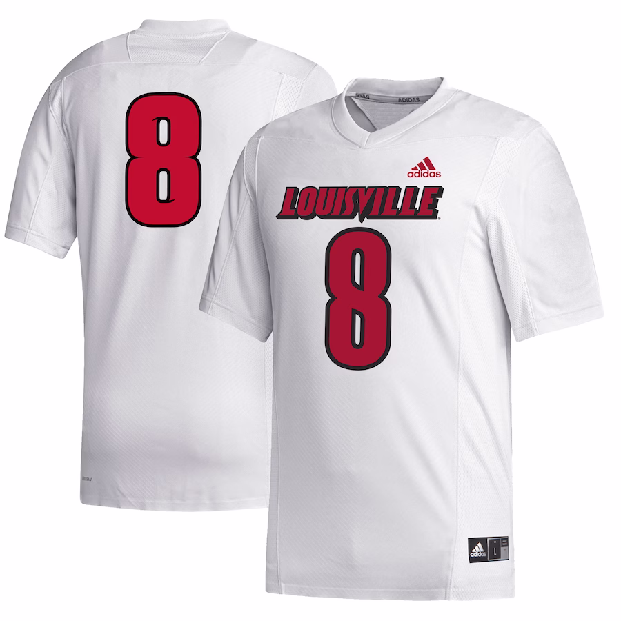 #8 Louisville Cardinals adidas Alumni Replica Jersey - White - Jersey