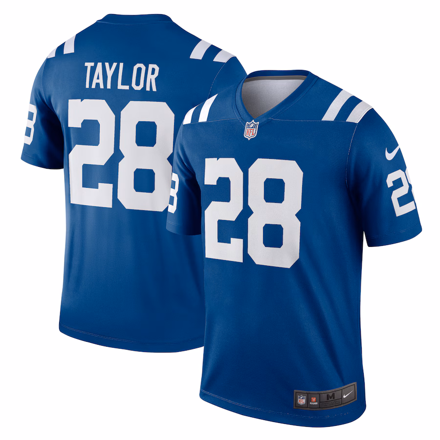 Men's Indianapolis Colts Jonathan Taylor Nike Royal Legend Player Performance Top - Jersey