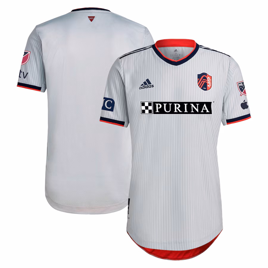 Men's St. Louis City SC adidas Gray 2023 The Spirit Kit Authentic Jersey - Jersey