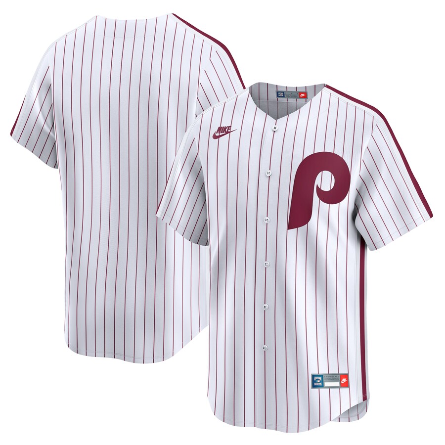 Men's Philadelphia Phillies Nike White Cooperstown Collection Limited Jersey - Jersey
