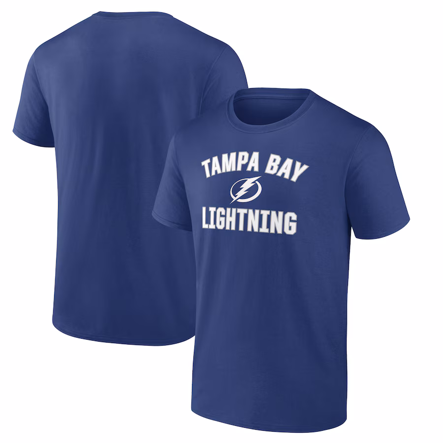 Men's Tampa Bay Lightning Blue Victory Arch T-Shirt - Jersey