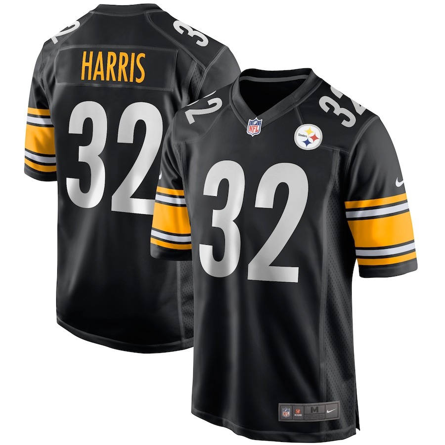 Men's Pittsburgh Steelers Franco Harris Nike Black Game Retired Player Jersey - Jersey