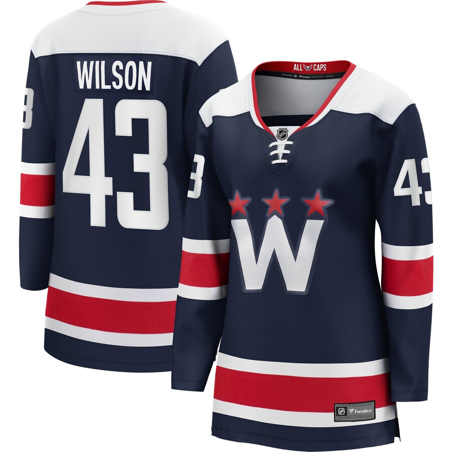 Women's Washington Capitals Tom Wilson Fanatics Branded Navy Alternate 2020/21 Premier Breakaway Player Jersey - Jersey