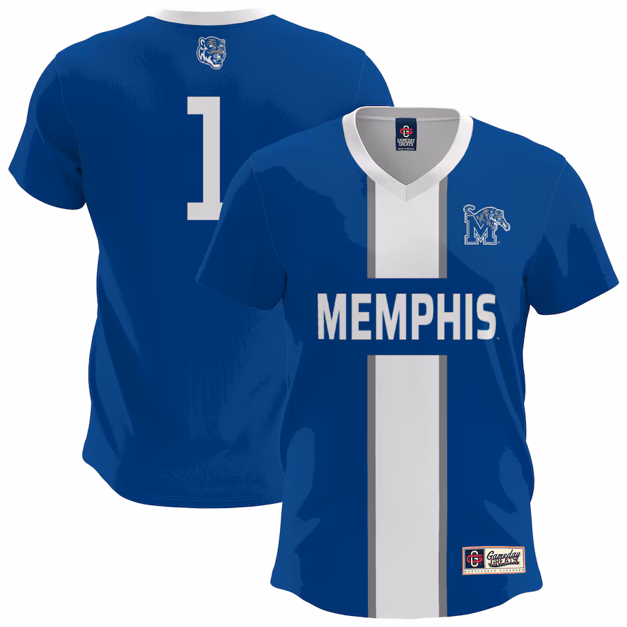 Youth GameDay Greats  Royal Memphis Tigers Lightweight Soccer Fashion Jersey - Jersey
