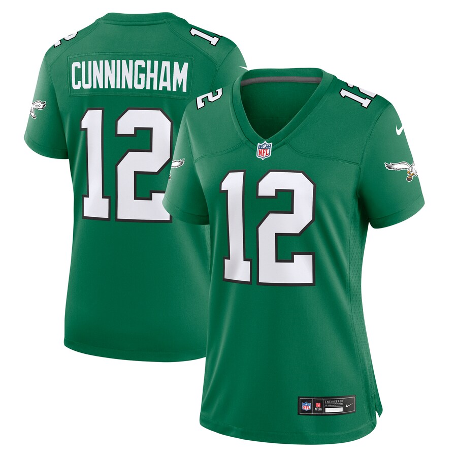 Women's Philadelphia Eagles Randall Cunningham Nike Kelly Green Alternate Game Jersey - Jersey