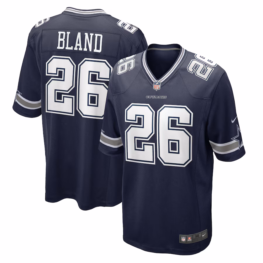 Men's Dallas Cowboys DaRon Bland Nike Navy Player Game Jersey - Jersey
