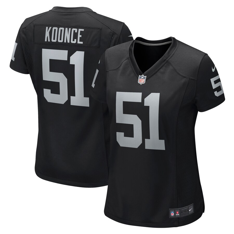 Women's Las Vegas Raiders Malcolm Koonce Nike Black Game Jersey - Jersey