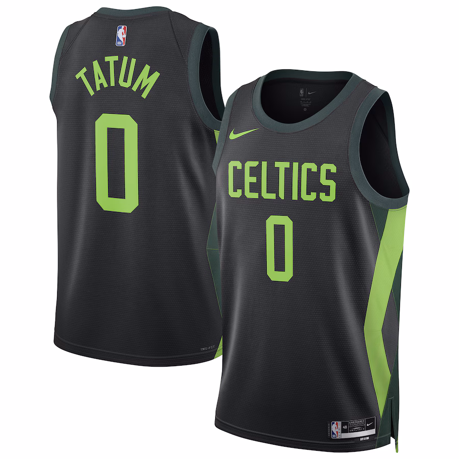 Unisex Boston Celtics Jayson Tatum Nike Black 2024/25 Swingman Player Jersey - City Edition - Jersey