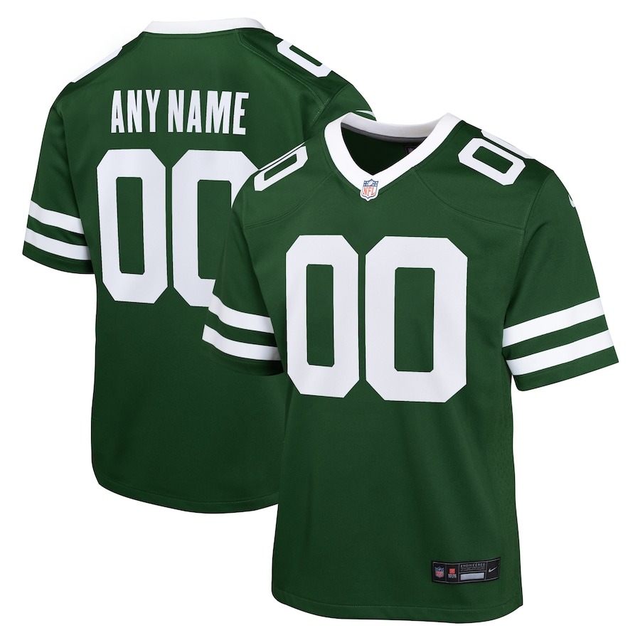 Youth New York Jets  Nike Legacy Green Custom Game Jersey - Jersey