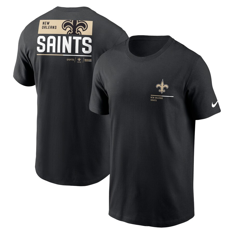 Men's New Orleans Saints Nike Black Team Incline T-Shirt - Jersey