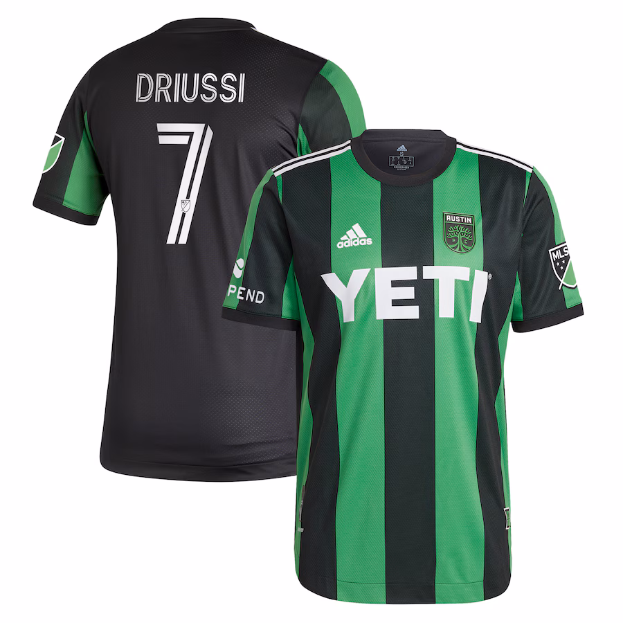 Men's Austin FC Sebastián Driussi adidas Black 2021 Primary Authentic Player Jersey - Jersey