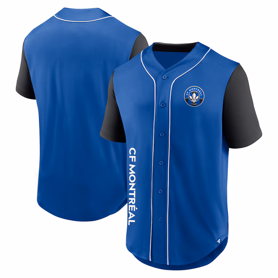 Men's CF Montreal Fanatics Royal Balance Fashion Baseball Jersey - Jersey