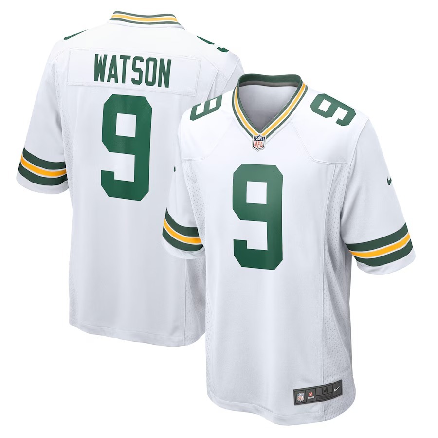 Men's Green Bay Packers Christian Watson Nike White  Game Jersey - Jersey