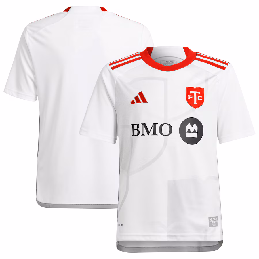 Youth Toronto FC  adidas White 2024 GTA Kit Replica Jersey - Jersey