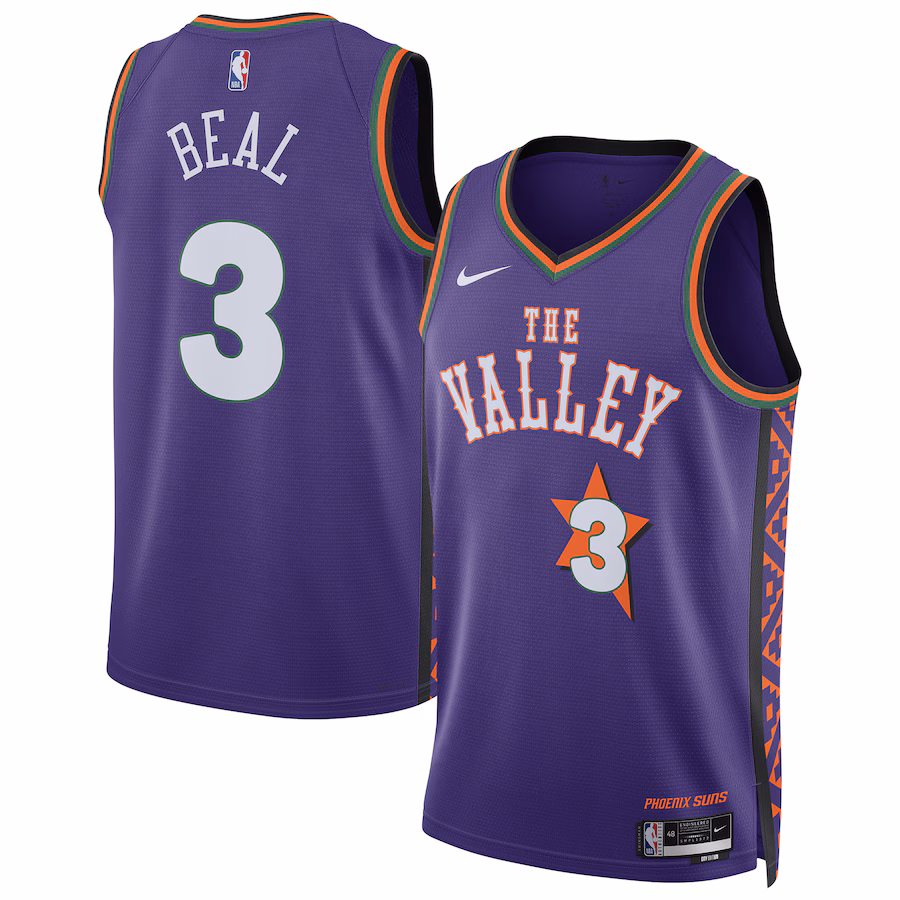 Unisex Phoenix Suns Bradley Beal Nike Purple 2024/25 Swingman Player Jersey - City Edition - Jersey