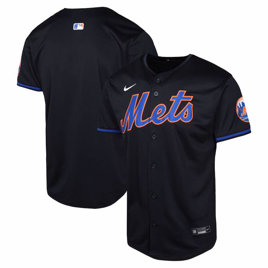 Youth New York Mets Nike Black Alternate Limited Jersey - Jersey