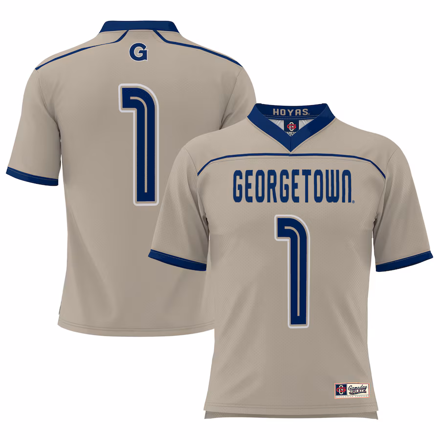Georgetown Hoyas GameDay Greats #1 Lightweight Lacrosse Jersey - Gray - Jersey