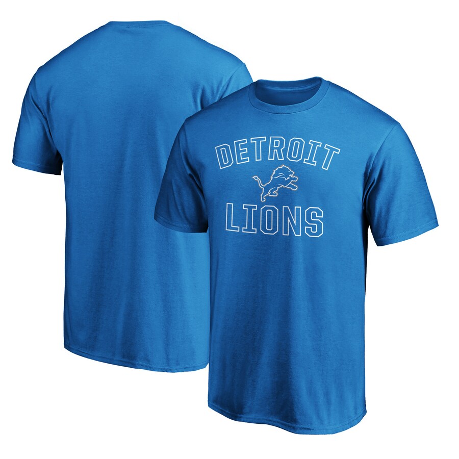 Men's Detroit Lions Fanatics Blue Victory Arch T-Shirt - Jersey