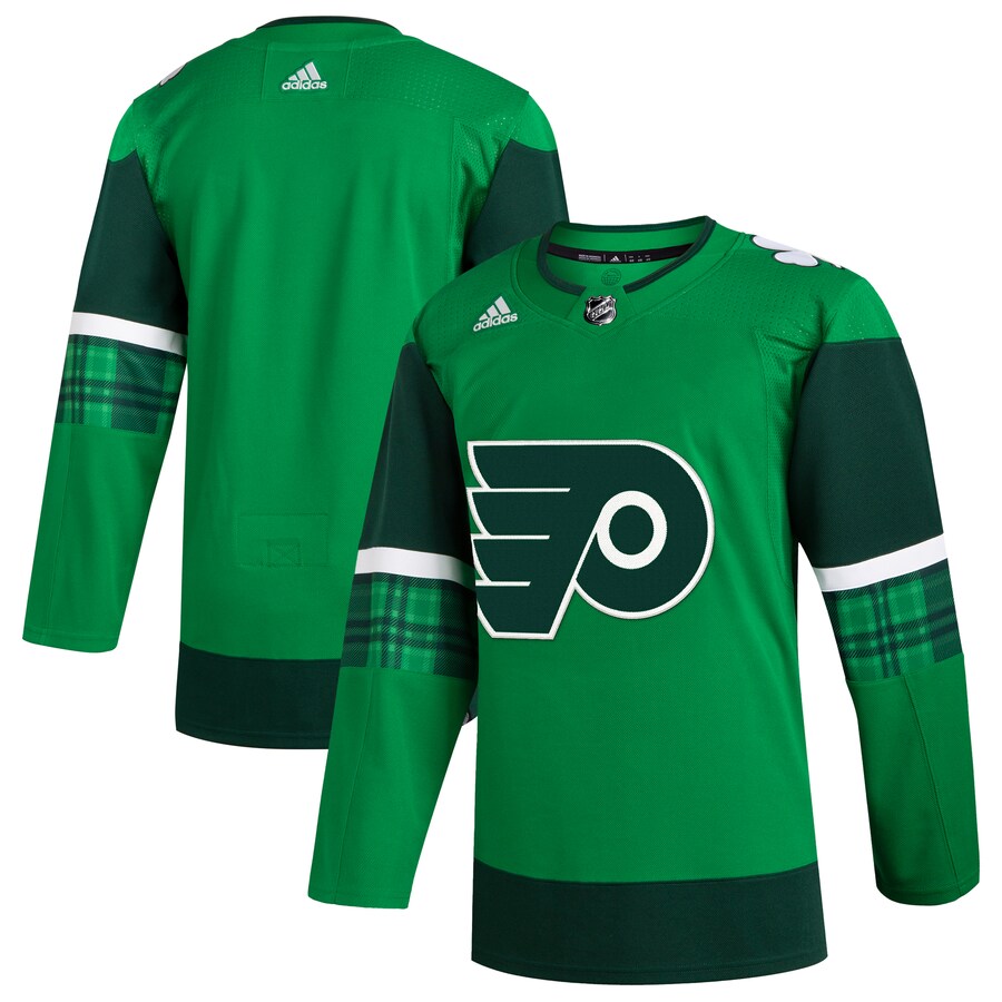 Men's Philadelphia Flyers  adidas Kelly Green 2023 St. Patrick's Day Primegreen Authentic Jersey - Jersey