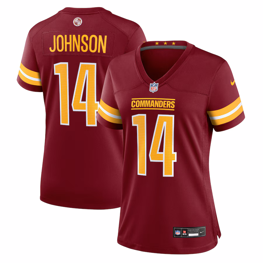 Women's Washington Commanders Josh Johnson Nike Burgundy Team Game Jersey - Jersey