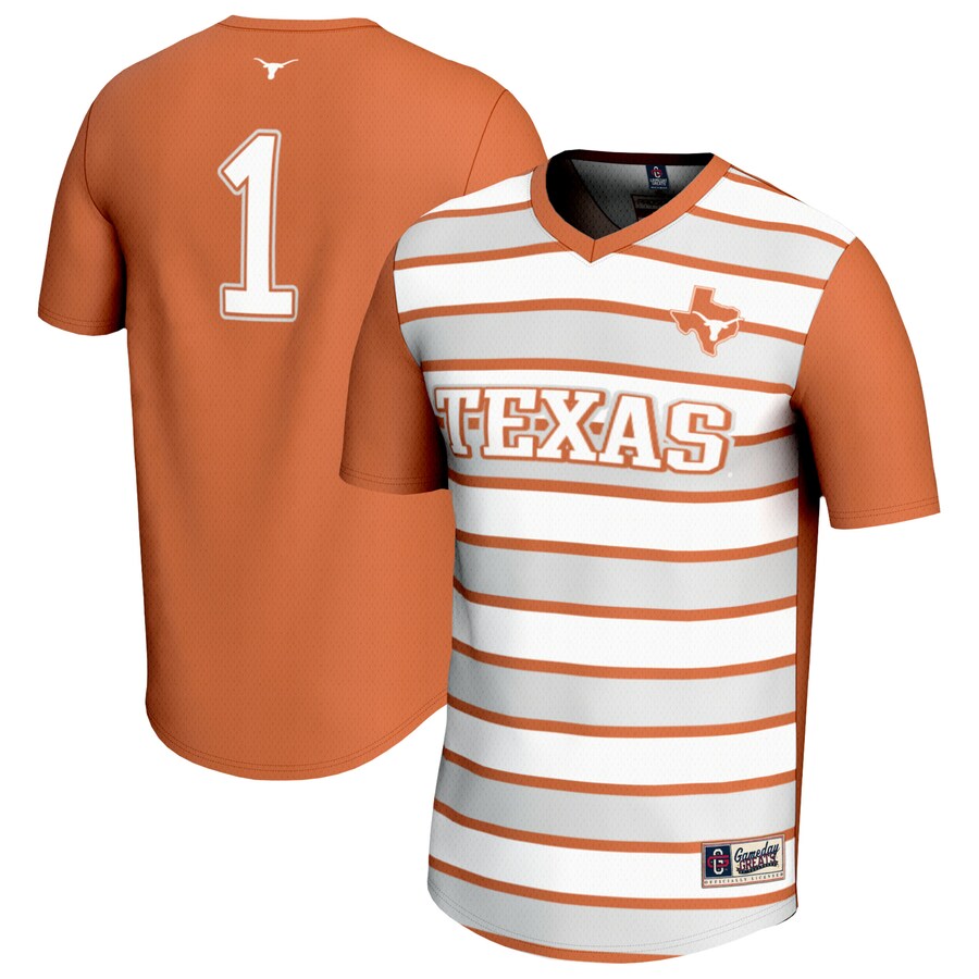 Unisex GameDay Greats #1 Texas Orange Texas Longhorns Lightweight Soccer Fashion Jersey - Jersey