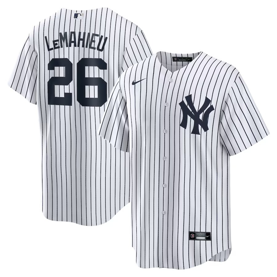 Men's New York Yankees DJ LeMahieu Nike White Home Replica Jersey - Jersey
