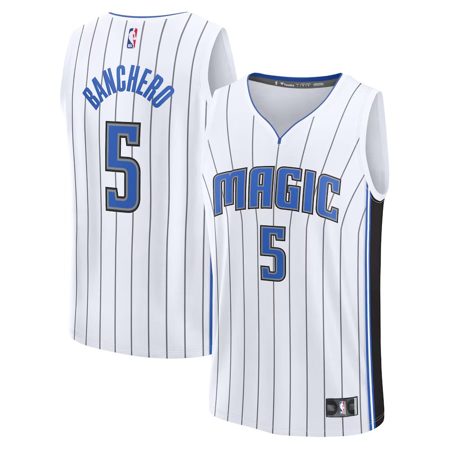 Men's Orlando Magic Paolo Banchero Fanatics White Fast Break Replica Player Jersey - Association Edition - Jersey