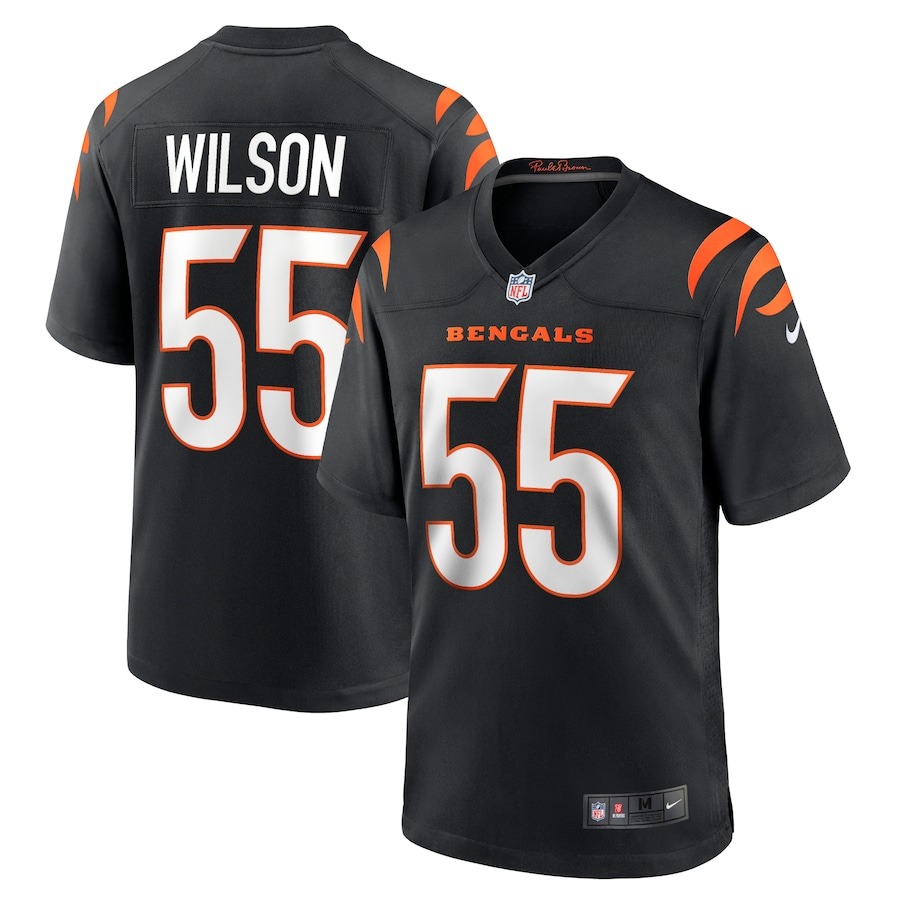 Men's Cincinnati Bengals Logan Wilson Nike Black Game Jersey - Jersey