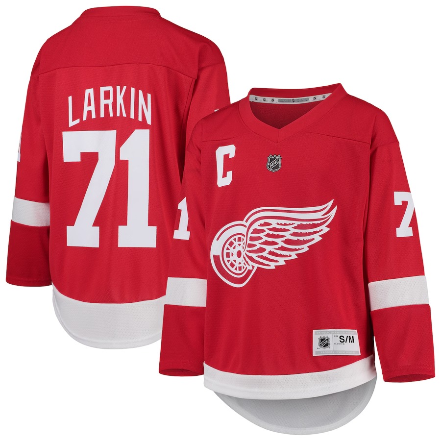Youth Detroit Red Wings Dylan Larkin Red Home Replica Player Jersey - Jersey