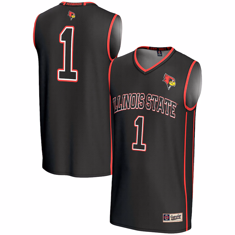 Youth GameDay Greats Black #1 Illinois State Redbirds Lightweight Basketball Jersey - Jersey