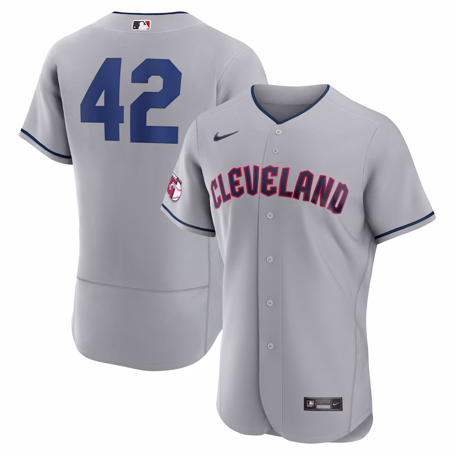 Men's Cleveland Guardians Nike Gray 2023 Jackie Robinson Day Authentic Jersey - Jersey