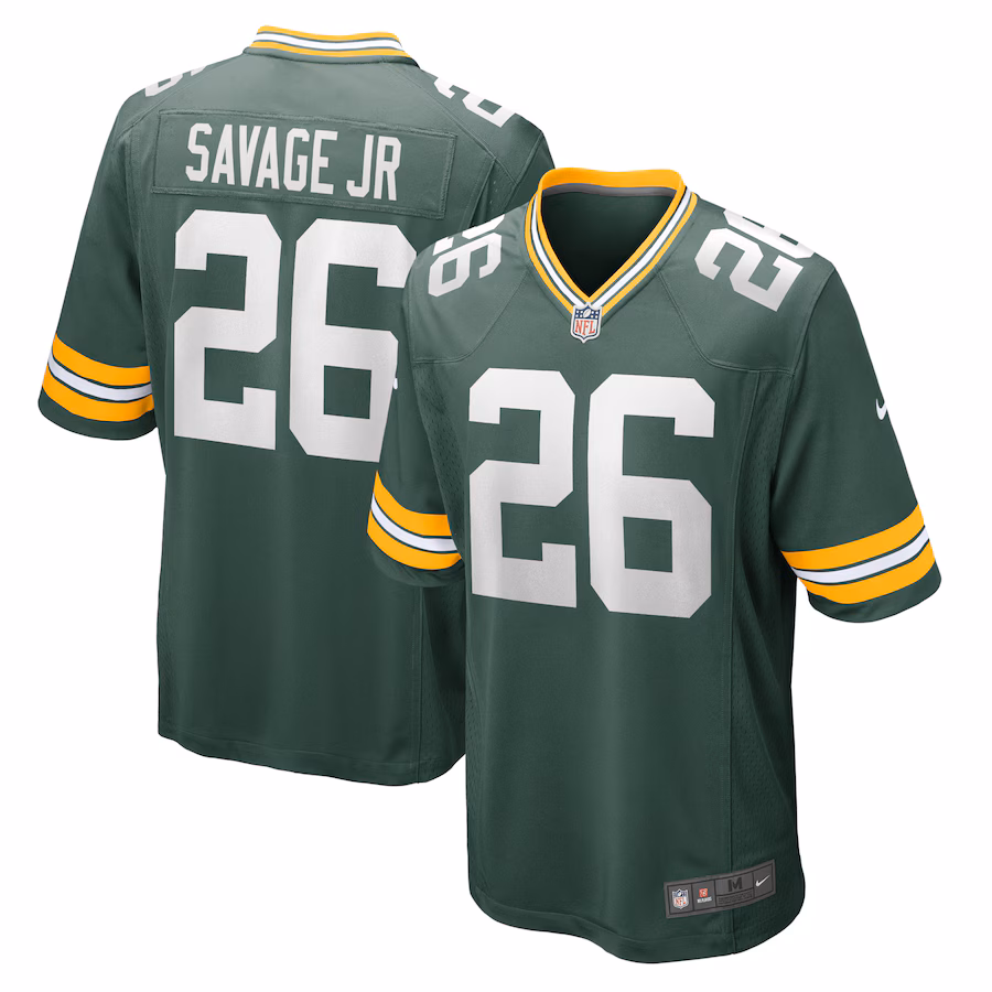 Men's Green Bay Packers Darnell Savage Jr. Nike Green Game Team Jersey - Jersey