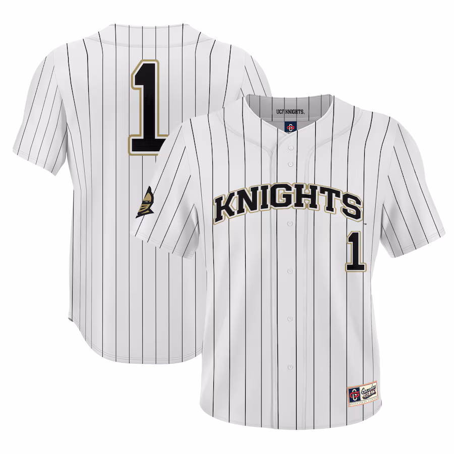 #1 UCF Knights GameDay Greats Lightweight Baseball Jersey - White - Jersey