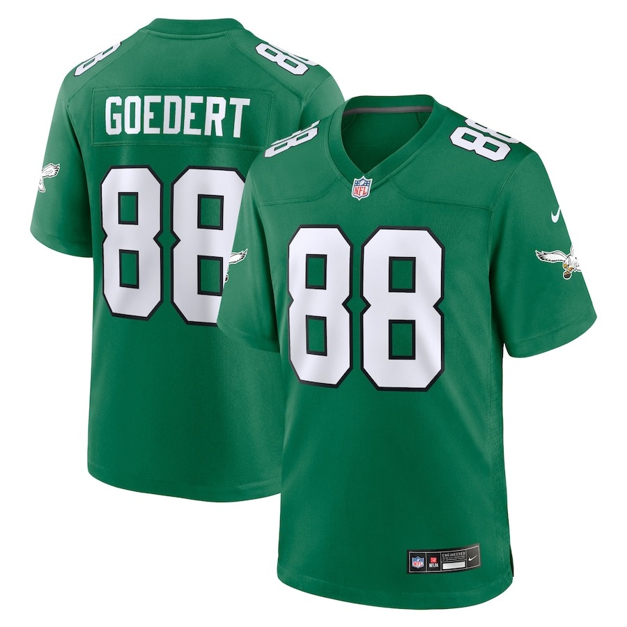 Men's Philadelphia Eagles Dallas Goedert Nike Kelly Green Alternate Game Player Jersey - Jersey