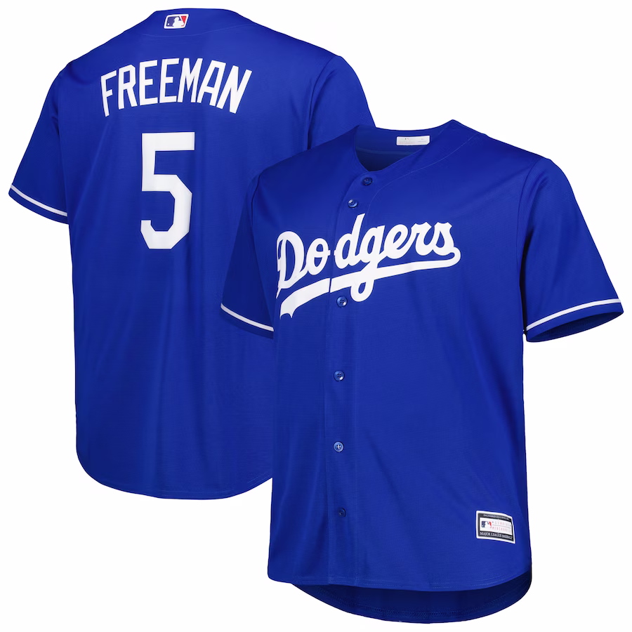 Men's Los Angeles Dodgers Freddie Freeman Royal Big & Tall Replica Player Jersey - Jersey