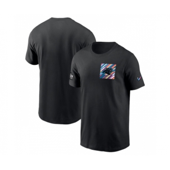 Men's Carolina Panthers Black 2023 Crucial Catch Sideline Tri-Blend T-Shirt - Jersey