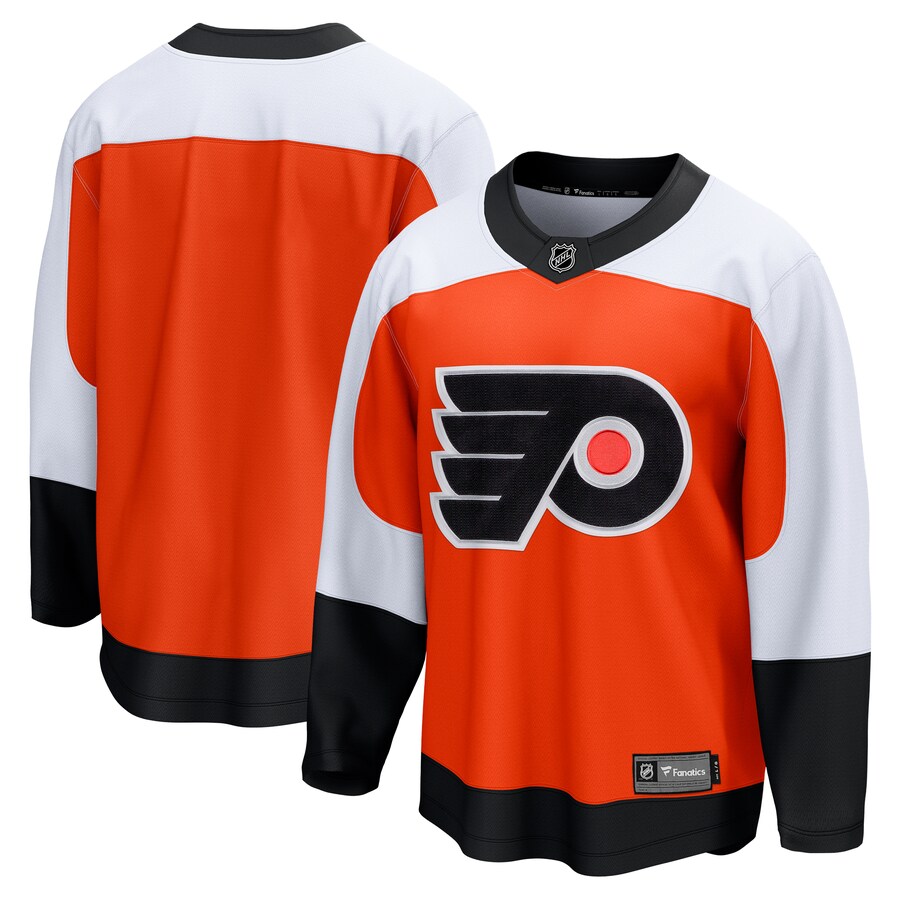 Men's Philadelphia Flyers Fanatics Branded Burnt Orange Home Premier Breakaway Jersey - Jersey