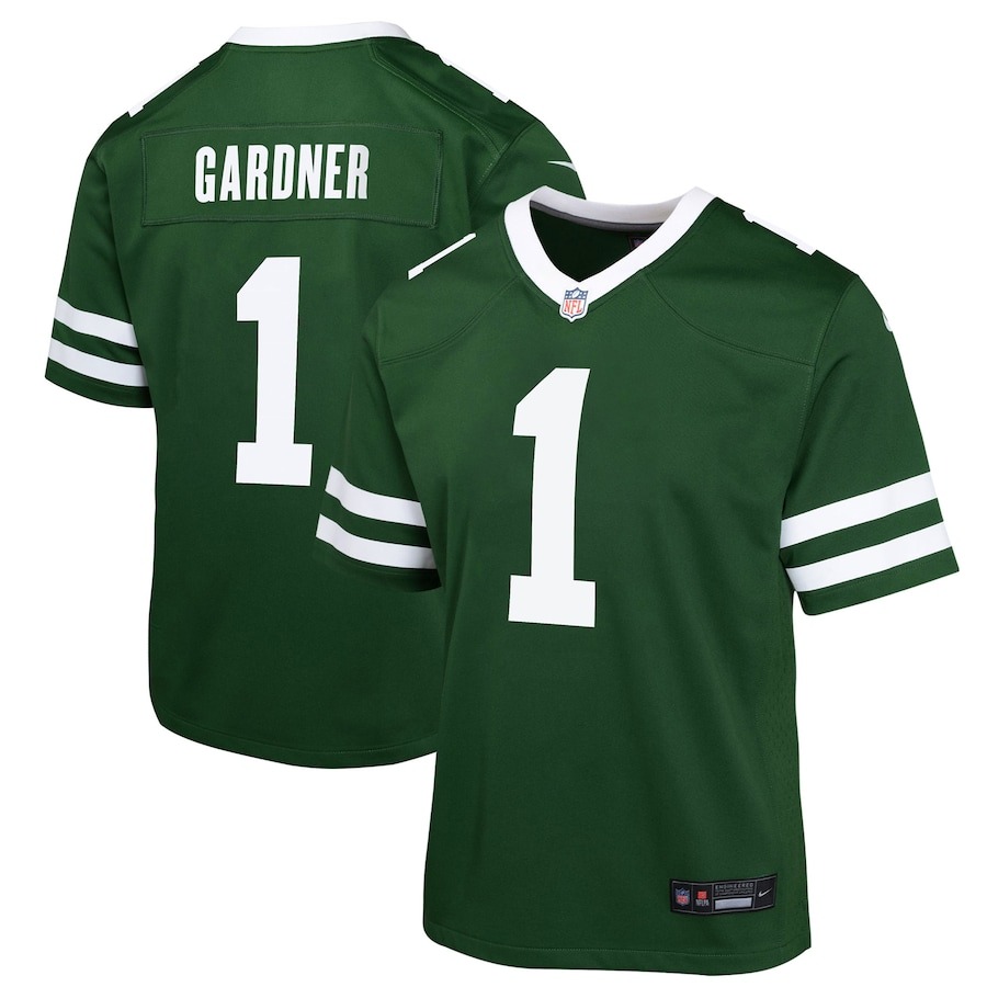 Youth New York Jets Ahmad Sauce Gardner Nike Legacy Green Game Jersey - Jersey