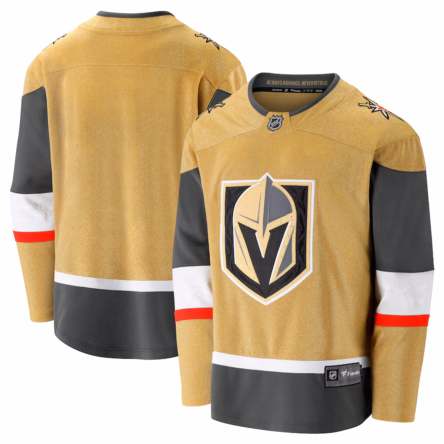 Men's Vegas Golden Knights Fanatics Gold 2020/21 Home Premier Breakaway Jersey - Jersey