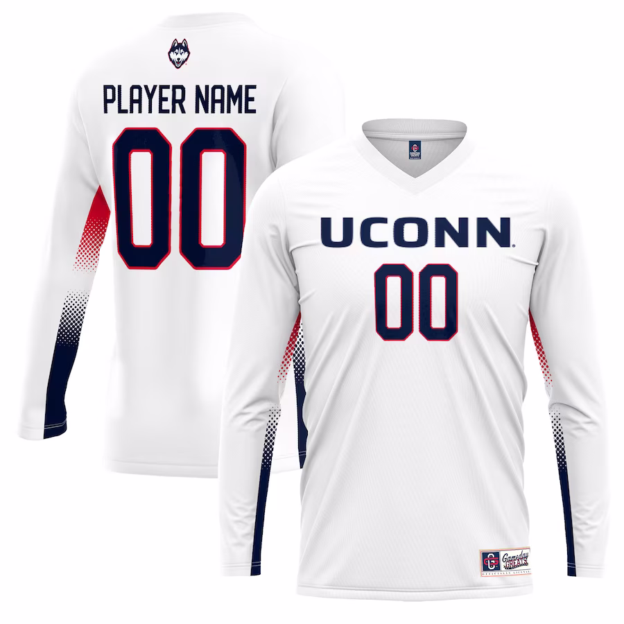 UConn Huskies GameDay Greats Unisex NIL Lightweight Volleyball Jersey - White - Jersey