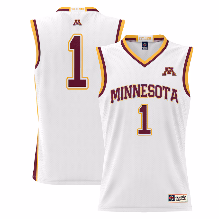 #1  Minnesota Golden Gophers GameDay Greats  Lightweight Basketball Jersey - White - Jersey