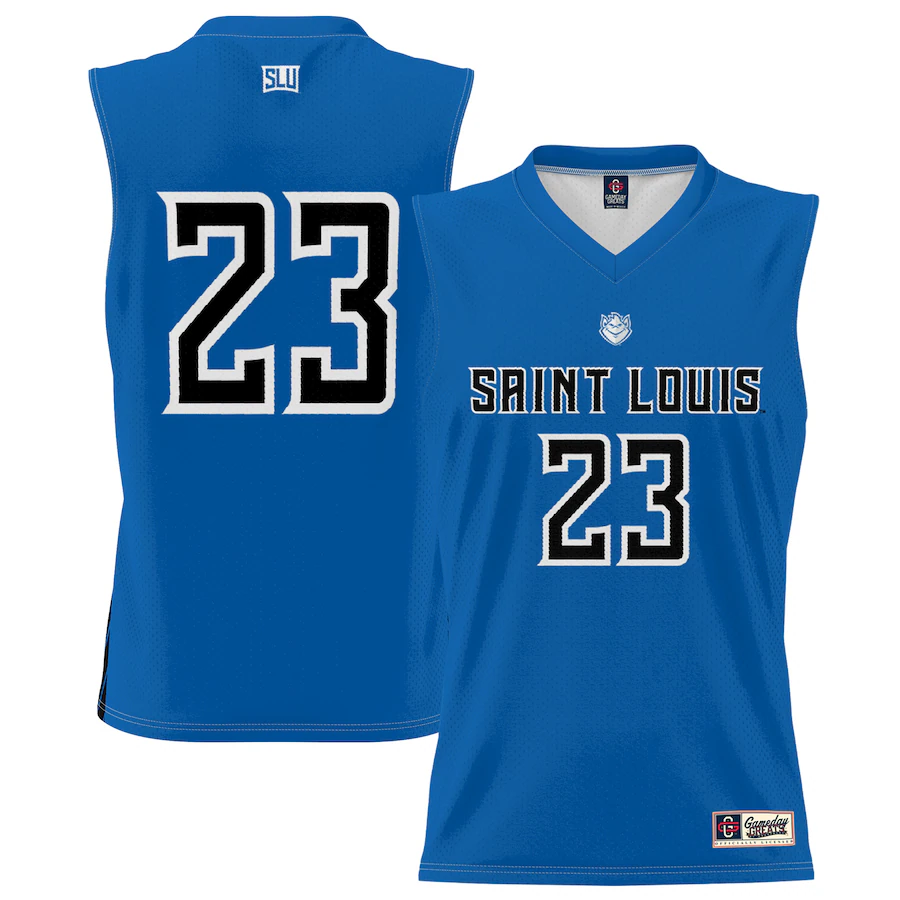 #23 Saint Louis Billikens GameDay Greats Youth Lightweight Basketball Jersey - Blue - Jersey