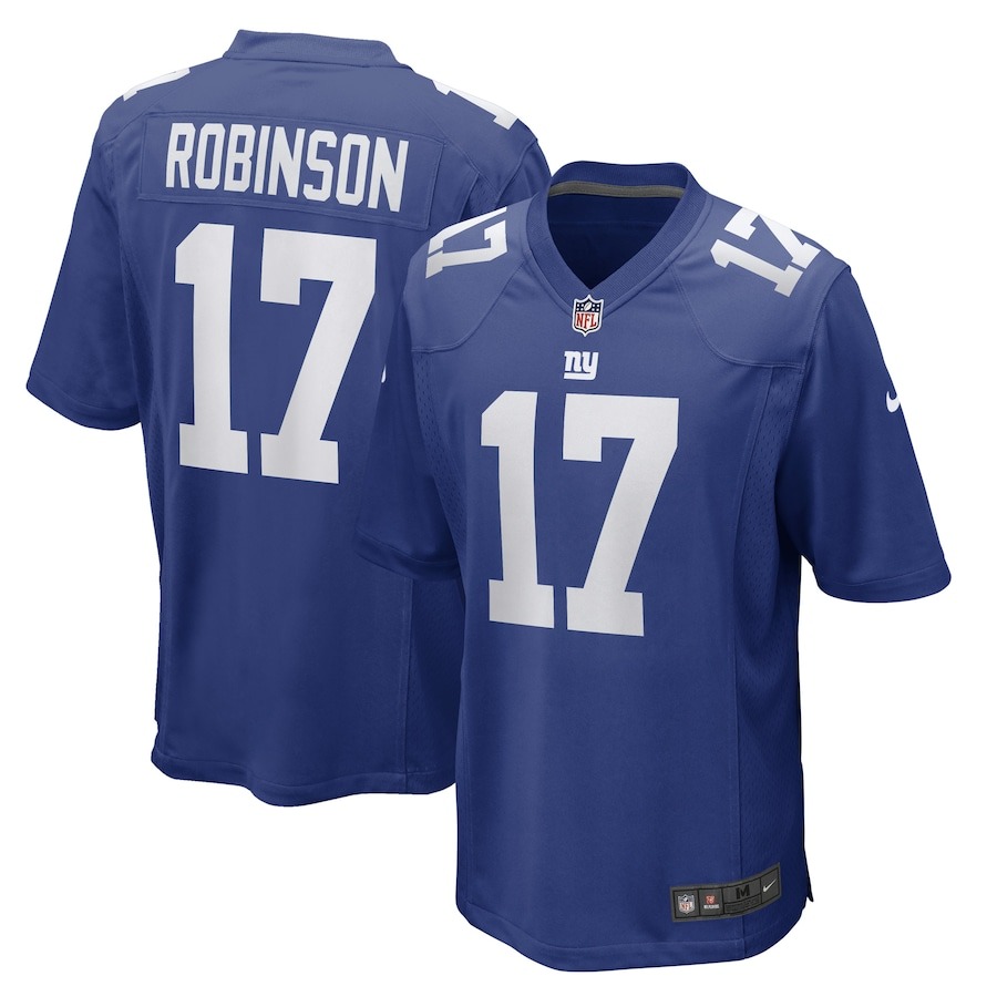 Men's New York Giants Wan'Dale Robinson Nike Royal Game Player Jersey - Jersey