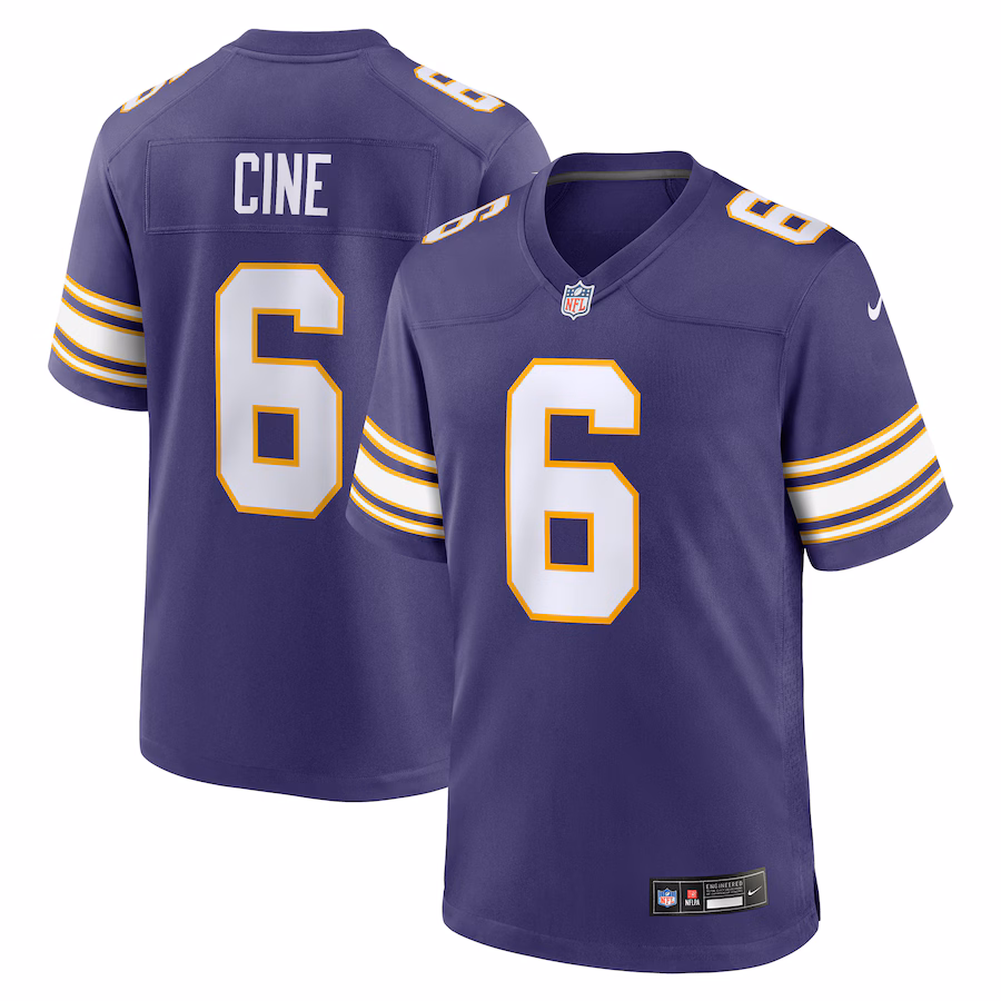 Men's Minnesota Vikings Lewis Cine Nike Purple Alternate Game Jersey - Jersey