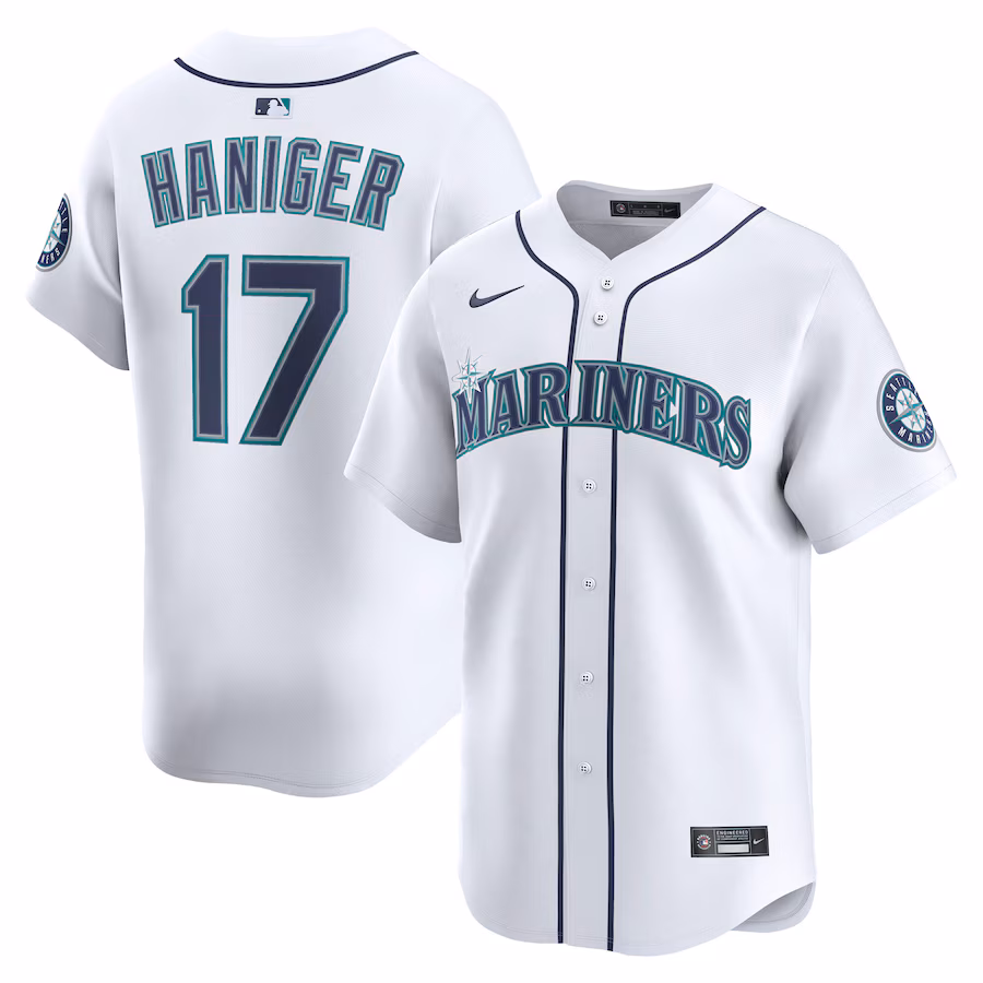 Men's Seattle Mariners Mitch Haniger Nike White Alternate Limited Player Jersey - Jersey