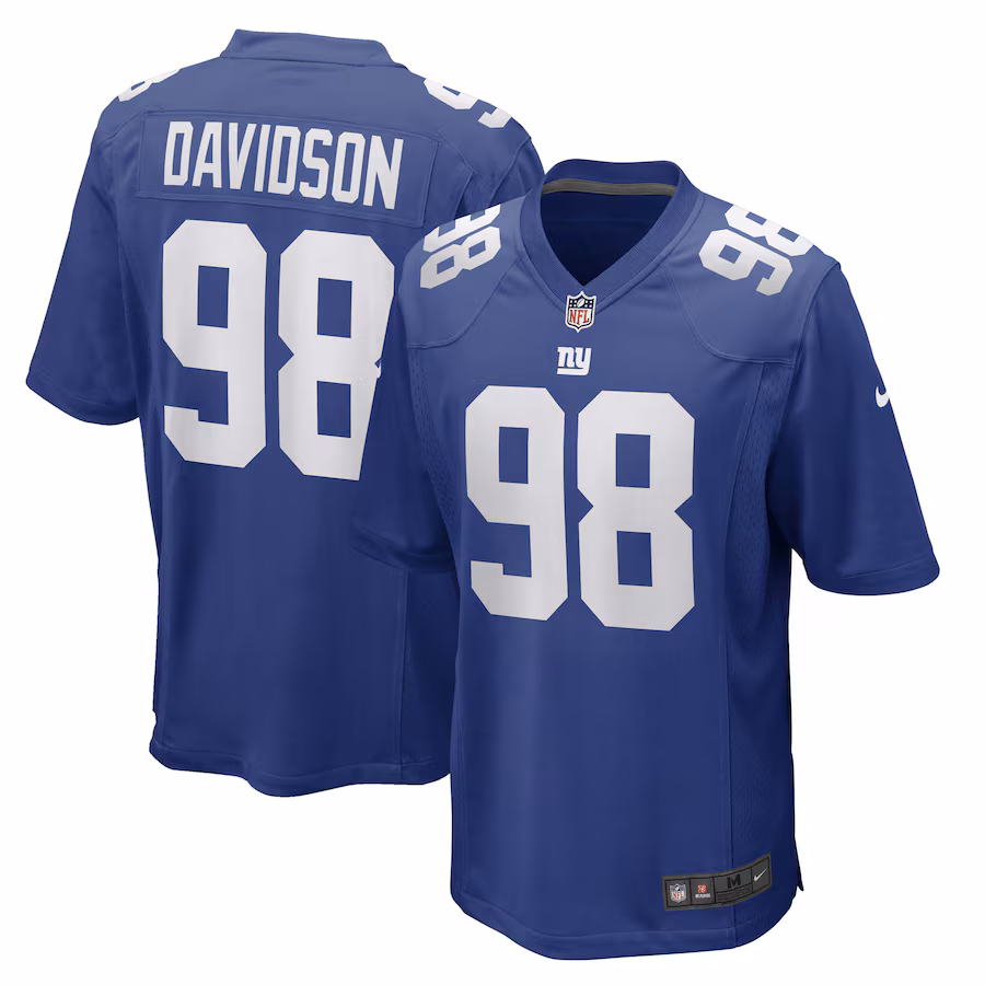 Men's New York Giants D.J. Davidson Nike Royal Game Player Jersey - Jersey