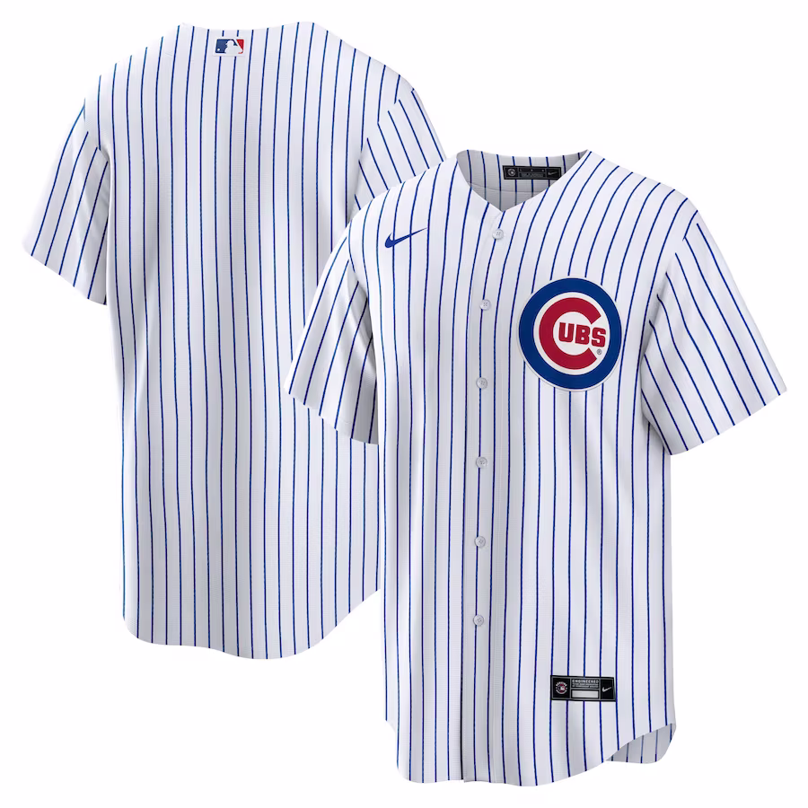 Men's Chicago Cubs Nike White Home Blank Replica Jersey - Jersey
